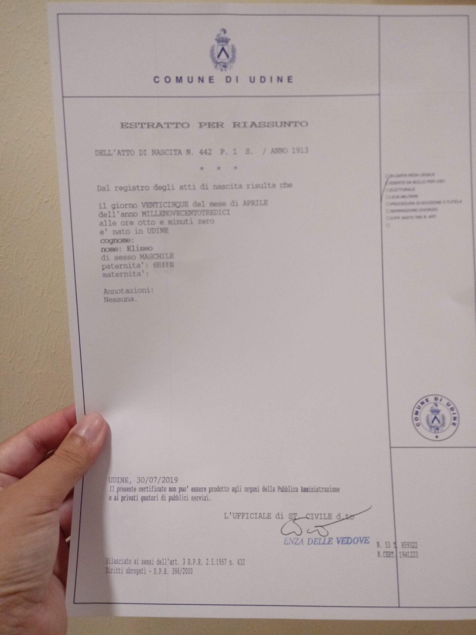 ¿Necesitas encontrar una partida de nacimiento italiana antigua? Te damos una guía …
